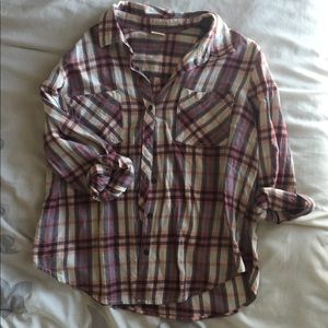 Striped button down shirt